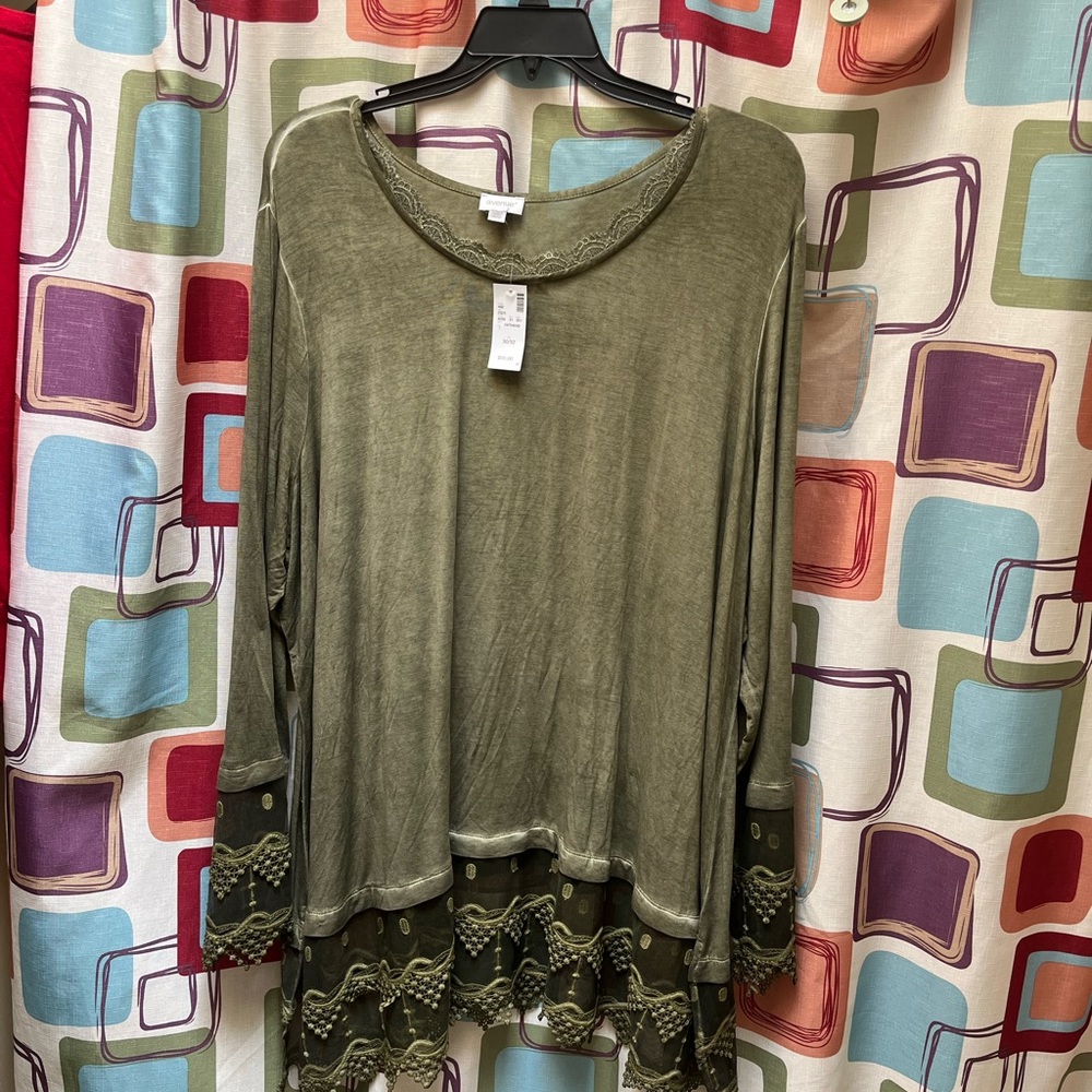 Green Tunic Size 4X